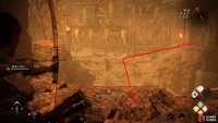Head across the area then go through the building to your right.