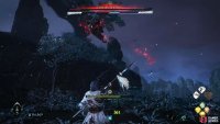 The boss will prance in the air three times before performing an attack, usually a ranged attack.