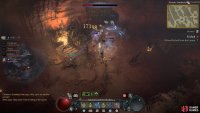 Fight the hordes of enemies that spawn at both cave entrances to your left and right.