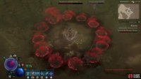 the second simulacrum will use Necrotic Storm, calling down successive rings of necrotic pulses around you, shrinking each time.