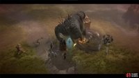 Avarice is a beast that carries a giant cage used as a flail against players.