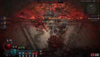 Stand behind the red line to avoid getting caught in the destroyed floor.