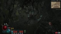 to find the altar sitting behind some trees