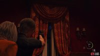 to find the third medallion hanging behind the curtain.