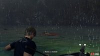 When a harpoon hits it, a pool of blood will appear on the water around its corpse.