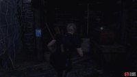 You’ll find the blue note behind the large church where Leon suspects Ashley is being held.