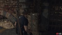 Use the winch to open the gate from the dungeon.