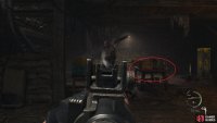 You can kite the sisters around this table as you shoot at them.