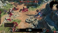 Healing a Downed character for any amount will restore them to fighting form.