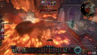 Used ranged attacks to bait a Lava Golem,