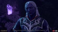 Dhourn, if he survives, will talk to you after the Spectator is defeated, and his long stint as a statue hasn’t tampered his suicidal greed.