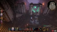 Press the buttons under the Moonrise Towers, Grief, and General paintings in that order to open the way to the Gauntlet of Shar.