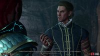 As you approach the Thorm Mausoleum, Raphael will appear and try to dupe you into getting rid of one of his rivals.