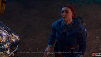 in return she’ll mention that you can visit her in her shop in Baldur’s Gate.