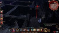 If you go through the first door on the right, you can press a button on the wall to allow you to continue down the corridor.