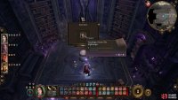 Interact with it and place the Nightsinger book on there which will open the wall behind it.