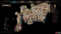 The Water Queens’ House can be found south of the Grey Harbor Docks while Flymm’s Cargo can be found in the east.