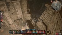 If you can’t find the buttons, you can get to the caves via the broken wall in the side room.