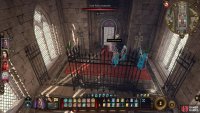 Follow the next set of stairs to get through the Rampart doors. You should have the key from Merony in the Watchtower.