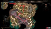 From the Overgrown Ruins waypoint, you can follow this route to find Lae’zel with minimal battles.