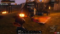 You need to defeat the commander in the purge camp and loot the corpse for keys to the chests.