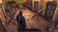 You can build palisades and spikes around the main entrance to your base to create a murder hole.