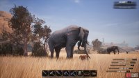 Thunderfoot is slightly larger than the other elephants nearby.