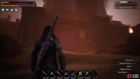 You can gain corruption by entering areas where it’s prevalent, such as the purple mist here in The Unnamed City.
