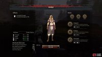 You can view their stats by using the command wheel.