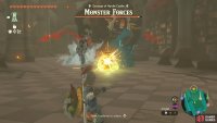 The second Hyrule Castle Monster Forces battle containing a !Hinox and !Chuchus