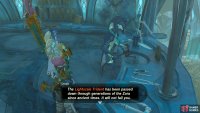 Speak with Dento to learn about the Ancient Arowana