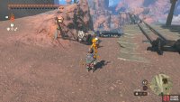 Find Dugby near the mine cart track that leads to Yunobo HQ.