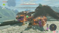 Striking the !Flame Gleeok when it becomes downed