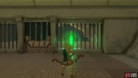 and it’ll turn green and open the gate!