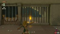 Shoot the light pillar in the other room