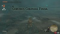 Speak with Loone again, after give you a Purple Rupee, her final quest, Gerudo’s Colossal Fossil wil begin.