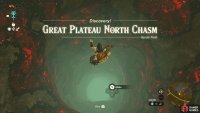 The Great Plateau North Chasm in Tears of the Kingdom