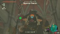 Finshing the !Hinox off by hitting the weak spot