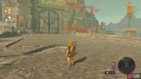Head through the main gates to Castle Hyrule
