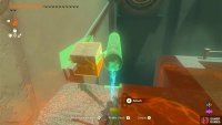 Attaching the log to the cube.