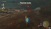 Phantom Ganon can fly towards Link slashing with his sword.