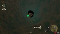 Jump into the hole, it will be dark at the bottom.