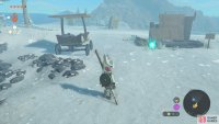 Use the building materials to make a large roof.