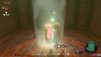 Use the brick as a platform for the mirror and make the light bounce out into the main temple area 