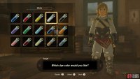 Choose which color you want to change your armor to, you will see how it looks on the right side of the screen.