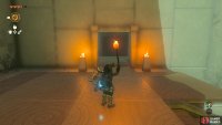 then return to the start and light the two braziers to open the door.