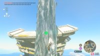 Use the waterfall in front of the Temple of Time to get back to the roof.