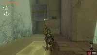 Attach the cube to corner of the other cube and ascend up to reach the chest.