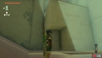 Move the cube into the water and ascend through this wall,