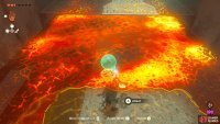 Carrying the ball across the lava